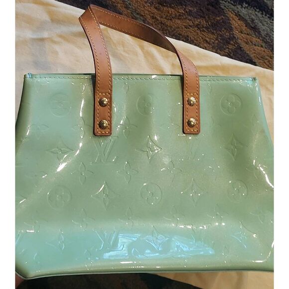Louis Vuitton Tote Bag Vernis Reade PM Peppermint Monogram Leather - Picture 5 of 10